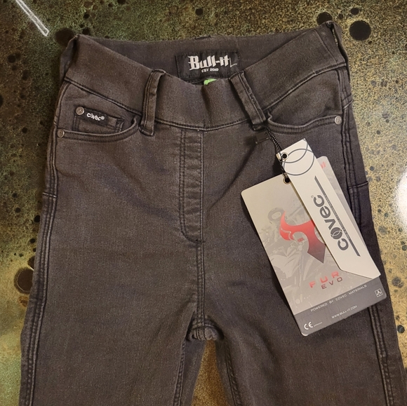 Bull-it Skinny Leg Jeggings Motorcycle Riding Jeans Padded Black Size 2 US - Picture 9 of 16